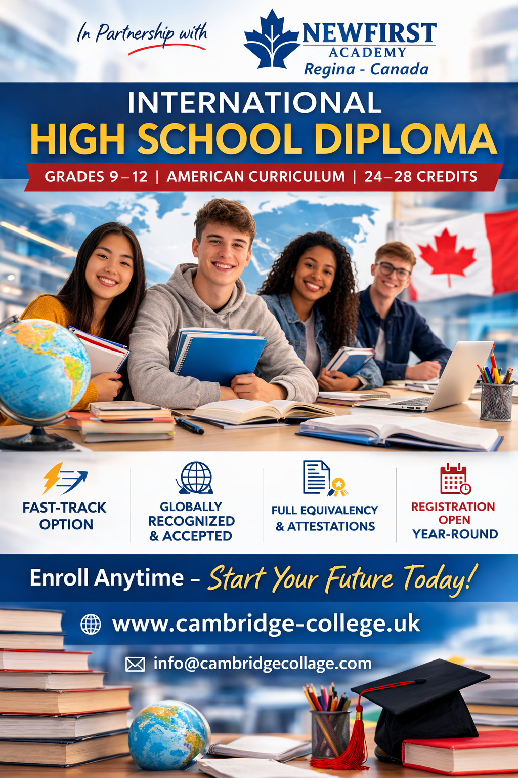 International High School Diploma (Grades 9–12)